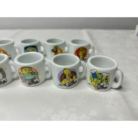 Other - Vintage Simpsons Mini Cup 1.25" Miniature Collectables Lot Of 16